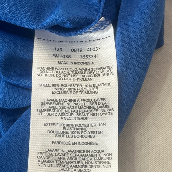 Columbia PFG Omni-Shade Polo Mens Size Large Blue Poly Blend Vented Short Sleeve - Picture 7 of 12